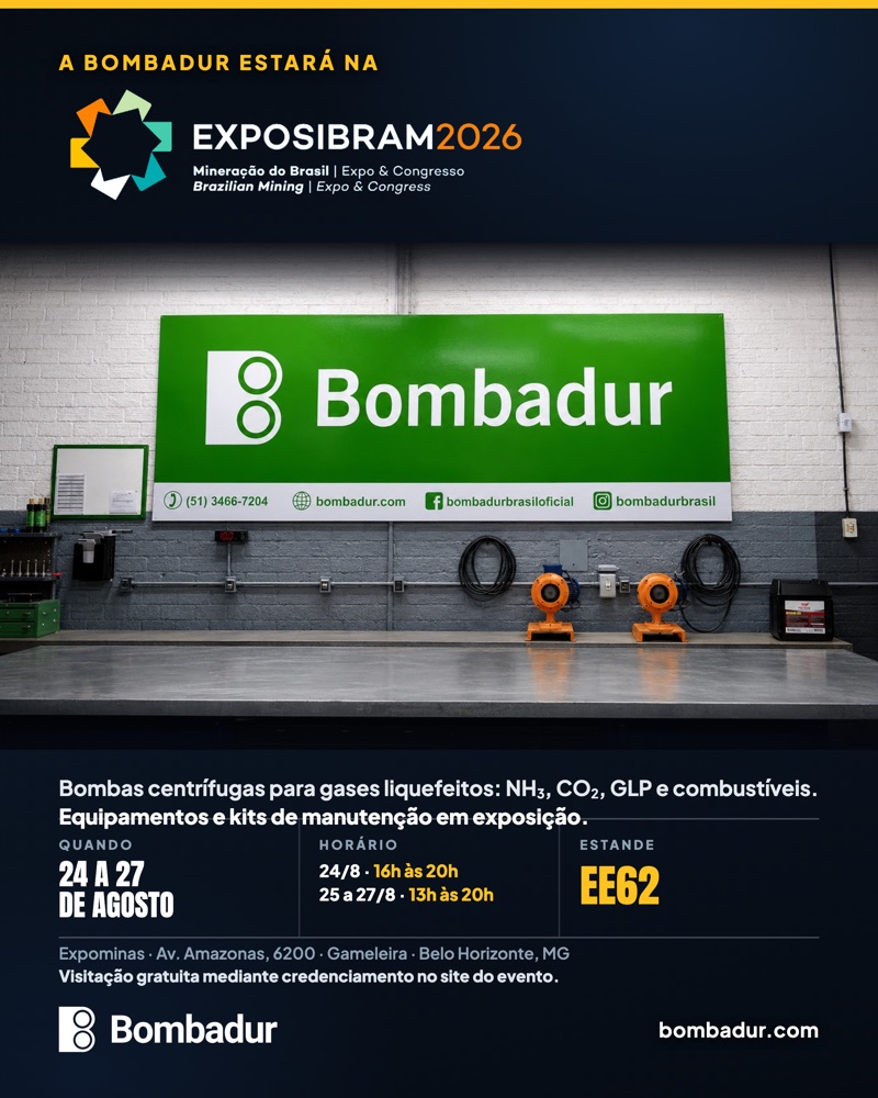 Peça 1: anúncio da presença na Exposibram 2026, estande EE62